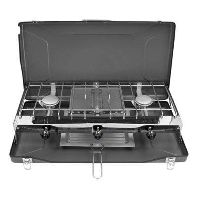 Milestone Camping Double Burner Portable Gas Stove