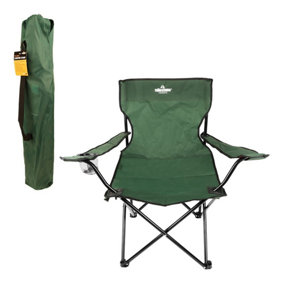 Carpzilla Portable Fishing Chair, XL Heavy Duty Camping Recliner Chair, Adjustable Legs