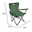 Milestone Camping Folding Camping Chair - Green