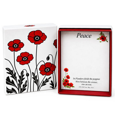 Milford Collection Lila Two Poppies Remembrance Brooch