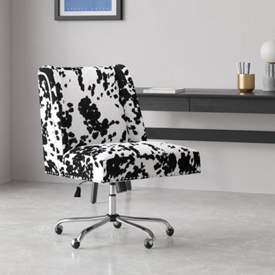 Milk Cow Print Swivel Office Chair
