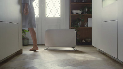 Mill Convection Heater Instant Portable Electric Radiator 2000W - White - Energy Efficient, Free Standing, LED Display