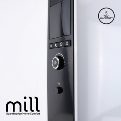 Mill Heater Oil Filled Radiator 1000W Portable - White - Electric