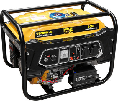 Miller & Mason Electric Start Petrol Generator 3.75kVA 8HP