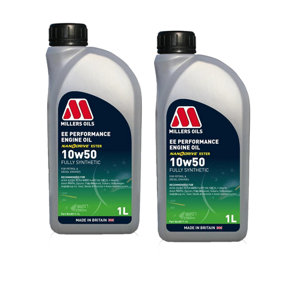 MILLERS EE Performance Abarth 10w50 Fully Synthetic Engine Oil 2x1L