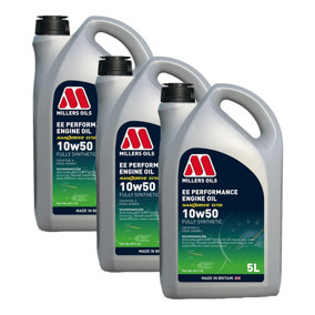 MILLERS EE Performance Abarth 10w50 Fully Synthetic Engine Oil 3x5L