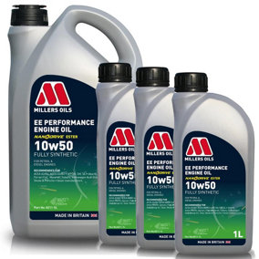 MILLERS EE Performance Abarth 10w50 Fully Synthetic Engine Oil 8L