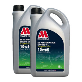Millers Oils EE Performance 10W60 Fully Synthetic Engine Oil 2x5L