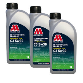 Millers Oils EE Performance C3 5w-30 5w30 Fully Synthetic Engine Oil 3x1L