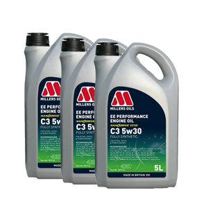 Millers Oils EE Performance C3 5w-30 5w30 Fully Synthetic Engine Oil 3x5L