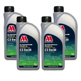 Millers Oils EE Performance C3 5w-30 5w30 Fully Synthetic Engine Oil 4x1L