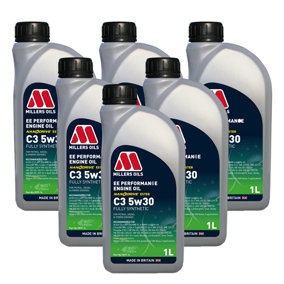Millers Oils EE Performance C3 5w-30 5w30 Fully Synthetic Engine Oil 6x1L
