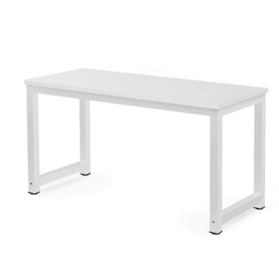 Millhouse Computer Desk Office Study Desk Computer PC Laptop Table Dining Table Home Office Study LK010 White-White