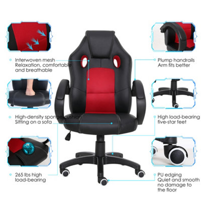 Millhouse new designed racing sport swivel 2025 office gaming chair