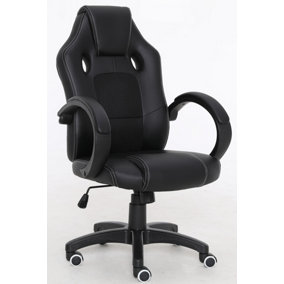 Millhouse New Designed Racing Sport Swivel with Back Support Office Gaming Chair X2710S Black