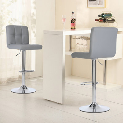 Millhouse Pair of Cuban Bar Stools with Backrest Adjustable