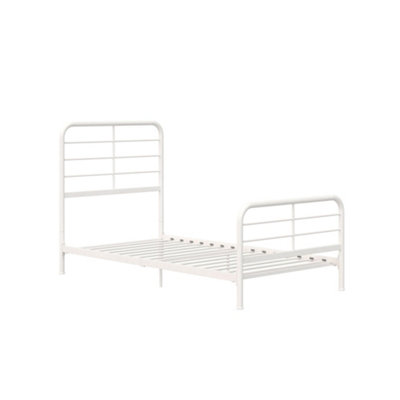 Millie Metal Bed White, Single