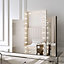 Millie x Laguna Silver Mirrored Dressing Table with LED Tri-Fold Mirror