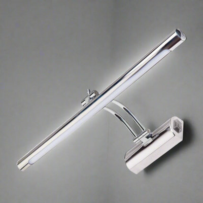 MILLS - CGC Chrome IP44 Bathroom Over Mirror Wall Light With Switch ...