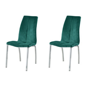 Milo Dining Chair - Green Velvet (Set of 2)