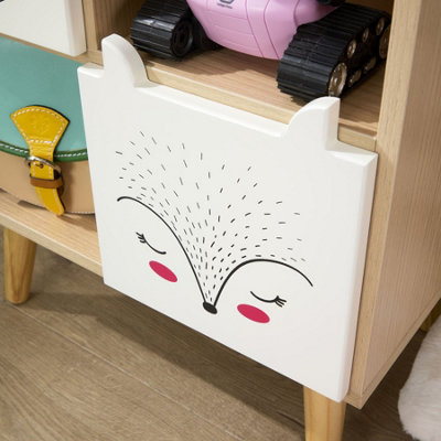 Milo Kids Cube Storage Bookcase with Animal Drawers