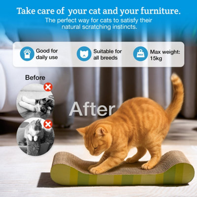 Milo Misty Cat Scratching Boards, Cardboard Cat Scratcher Pack