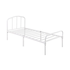 Milton 3.0 Single Metal Bed White