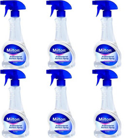Milton Antibacterial Surface Spray (500ml) - Disinfectant Multi (Pack of 6)