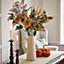Milton Ceramic Jug - Tall Modern White Vase for Fresh or Artificial Flower Stem Bouquet Arrangements - Measures 30 x 17cm