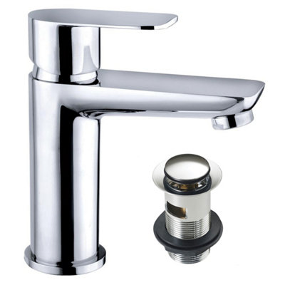 Milton Chrome Basin & Bath Filler Tap Chrome Premium Brassware