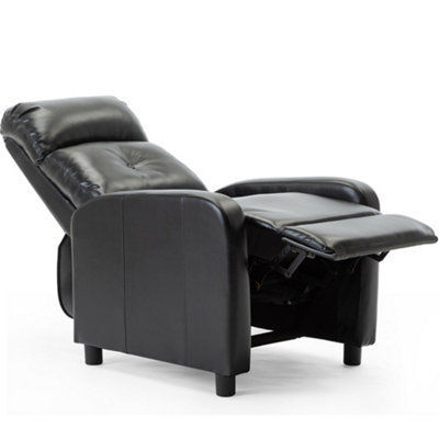 Modern faux deals leather recliner