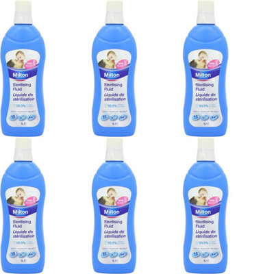 Milton Sterilising Fluid 1L - Baby and Home (Pack of 6)