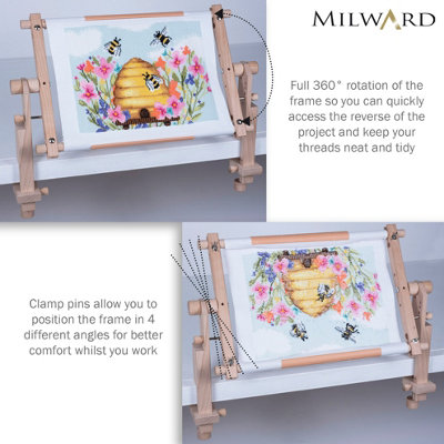 Milward Adjustable Table Clamp - Multi-Angle, 360 Degree Rotating Clamp ...
