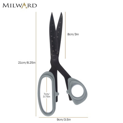 Milward Dressmaking Scissors with Ruler Print - 21cm Fabric Shears with ...
