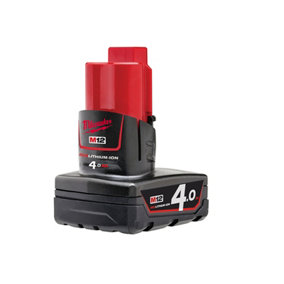 Milwaukee 12V 4Ah Li-ion 4932430065 M12B4 REDLITHIUM-ION Battery MILM12B4 M12B4