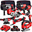 Milwaukee 18V Cordless 8 Piece Tool Kit with 3 x 5.0Ah Batteries & Charger in Bag T4TM-2