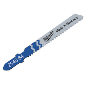 Milwaukee 4932254064 Metal Cutting Jigsaw Blades Pack of 5 T118B MIL2254064