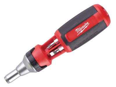 Milwaukee 4932471598 9 in 1 Universal Ratchet Screwdriver Bit Storage in Handle