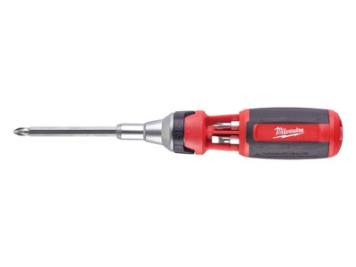 Milwaukee 4932471598 9 in 1 Universal Ratchet Screwdriver Bit Storage in Handle