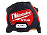 Milwaukee 4932471628 STUD II Magnetic Tape Measure 5m / 16ft Blade Width 33mm