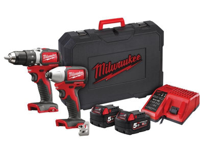 Milwaukee drill 2025 twin pack