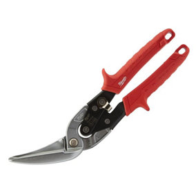 Milwaukee Hand Tools 48224538 Offset Metal Aviation Snips Left Extra Long Straight Cut MHT48224538