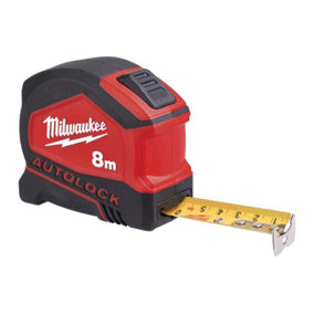 Milwaukee Hand Tools 4932464664 Autolock Tape Measure 8m (Width 25mm) (Metric only) MHT932464664