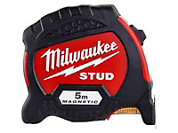 Milwaukee Hand Tools 4932471626 STUD II Magnetic Tape Measure 5m (Width 33mm) (Metric only) MHT932471626