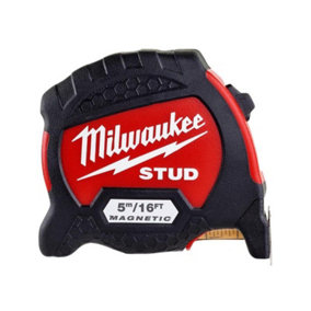 Milwaukee Hand Tools - STUD™ II Magnetic Tape Measure 5m/16ft (Width 33mm)