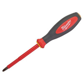 Milwaukee Hand Tools - VDE Slotted/Phillips Screwdriver SL/PH2 x 100mm