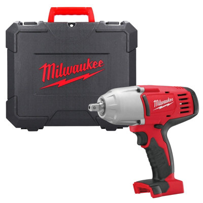 Milwaukee Heavy Duty 1 2 Impact Wrench 18v High Torque Bare Cased HD18HIW 0X DIY at B Q