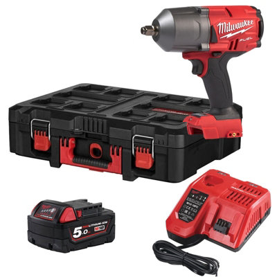Milwaukee Impact Wrench 1/2" FUEL M18 Brushless M18FHIWF12 1 x 5ah