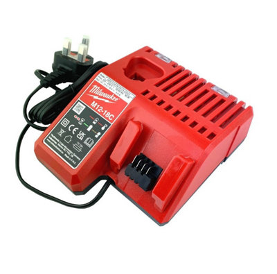 Milwaukee M12-18C 18v 12v Battery Charger Multi Voltage Li-Ion REDLITHIUM