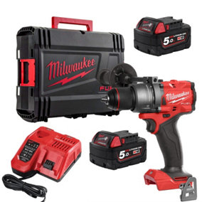 Milwaukee M18FPD3 FUEL Gen4 Brushless Combi Drill 18V X2 M18B5 Fast Charger Case